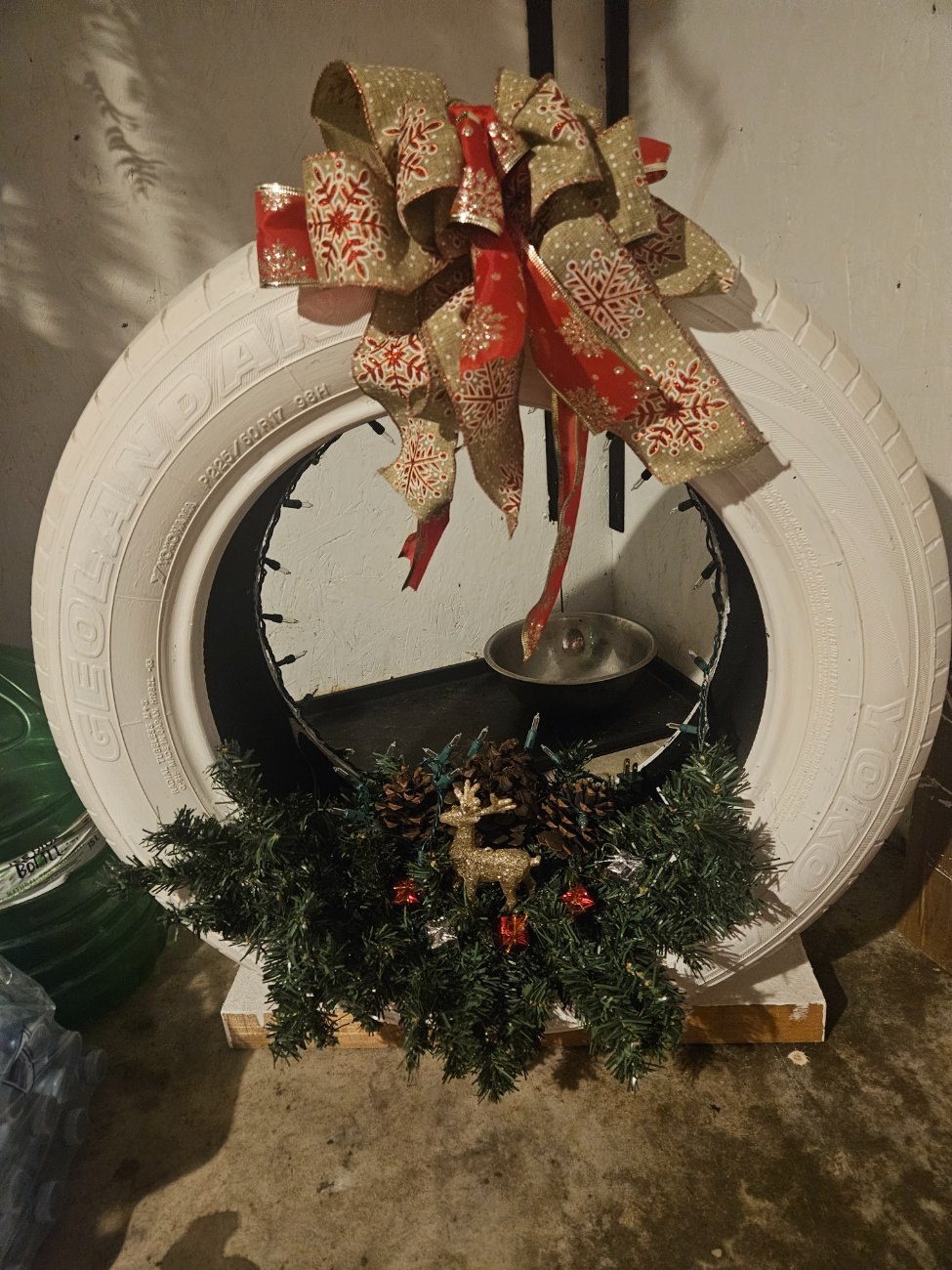 Christmas Tire Wreath