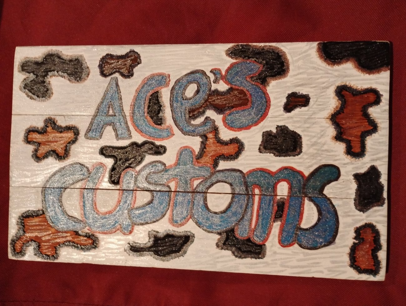 Hand made drawlings, Homemade wooden shelves, keepsake boxes, cabinets