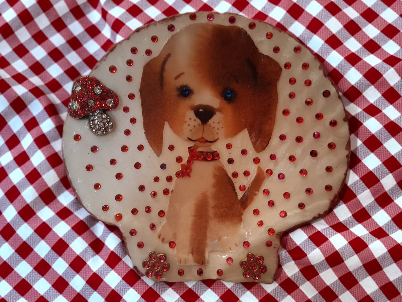 Cute doggie trinket dish
