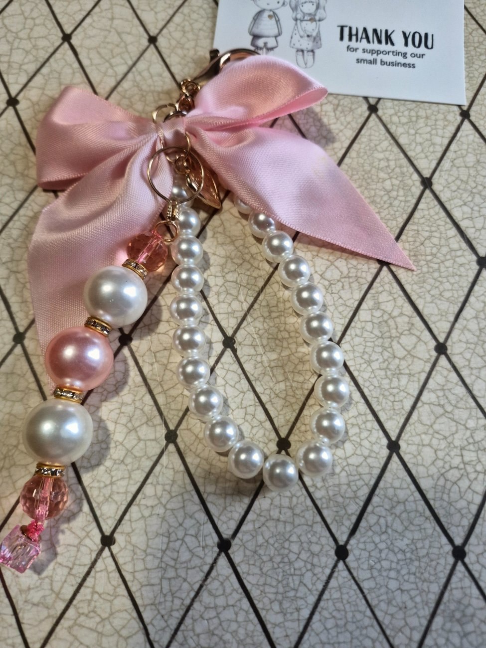 Handmade  double  style  keychain