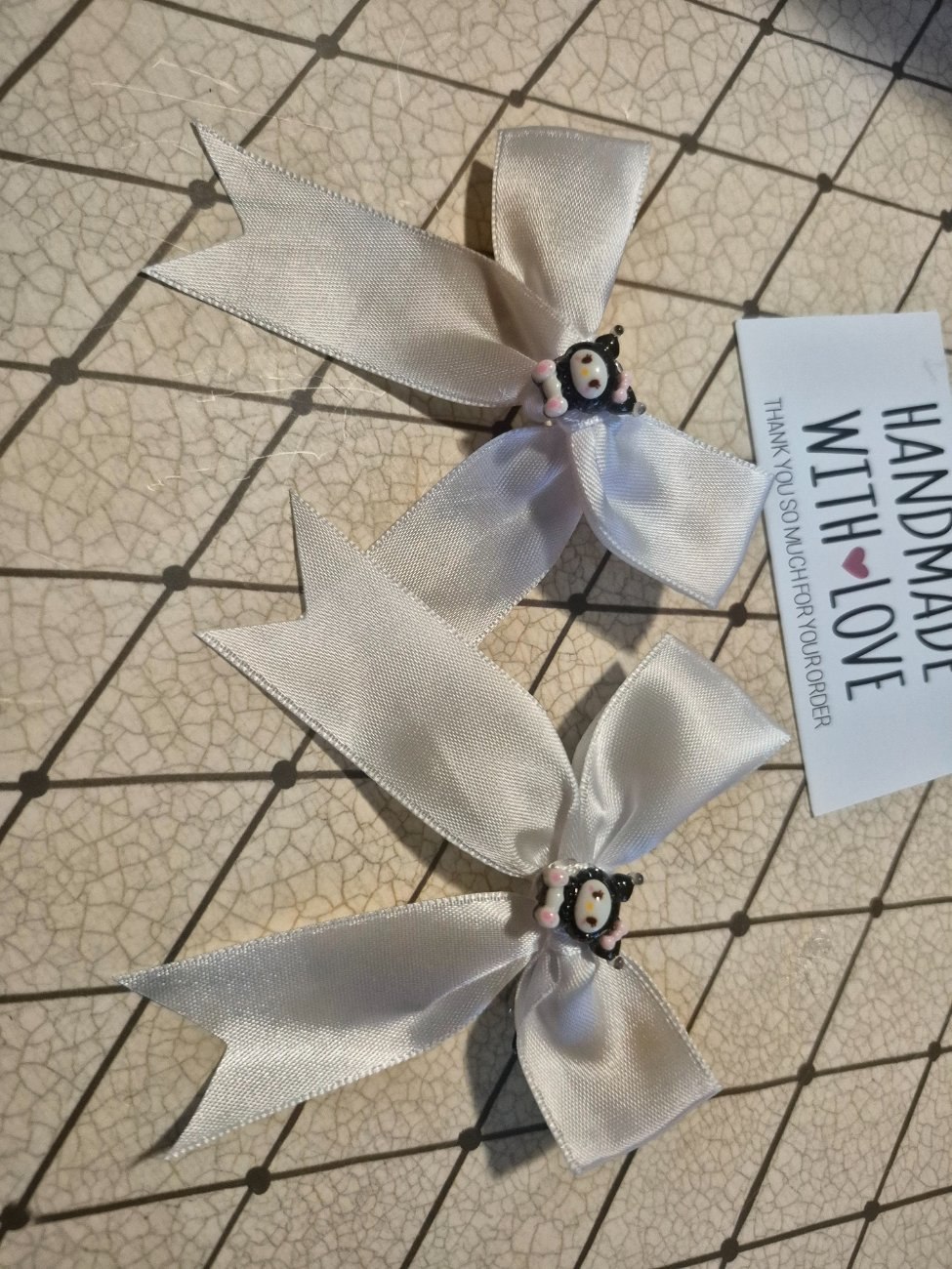Handmade hair bow clips