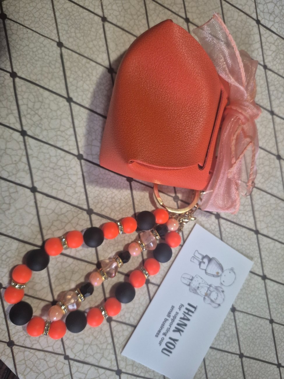 Mini bow purse  keychain
