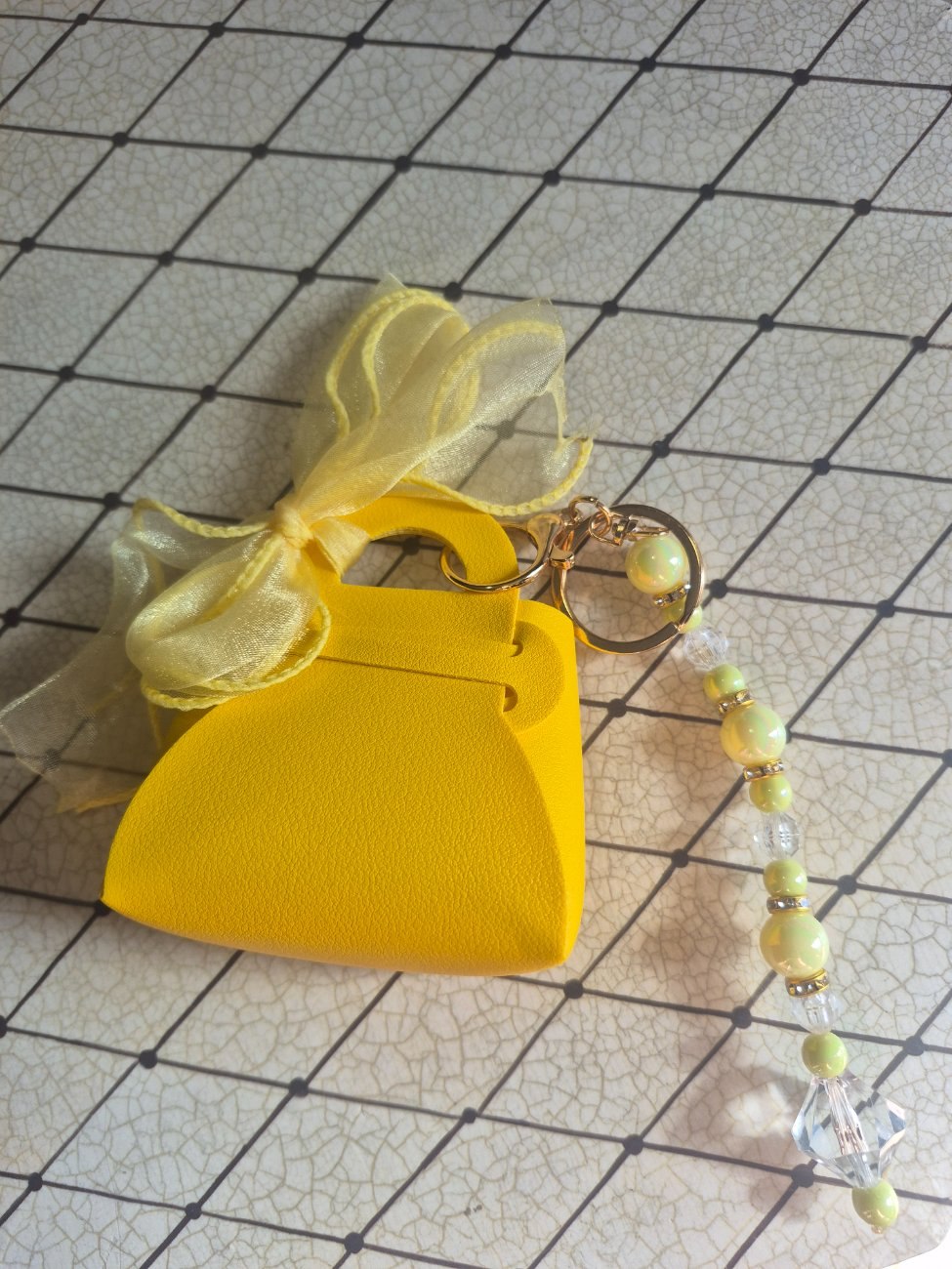 Mini bow purse  keychain