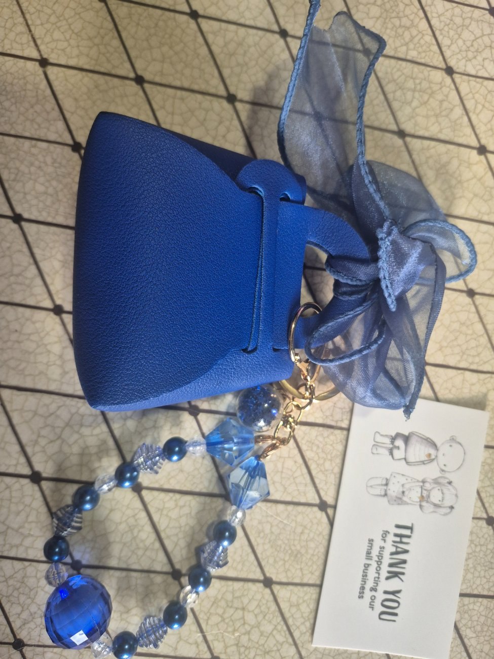 Mini bow purse  keychain