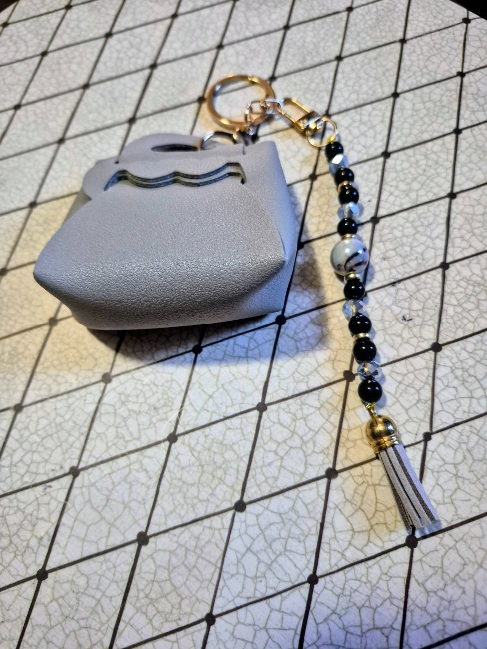 Mini  heart purse  keychain
