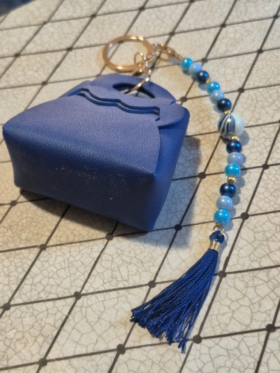 Mini heart purse  keychain