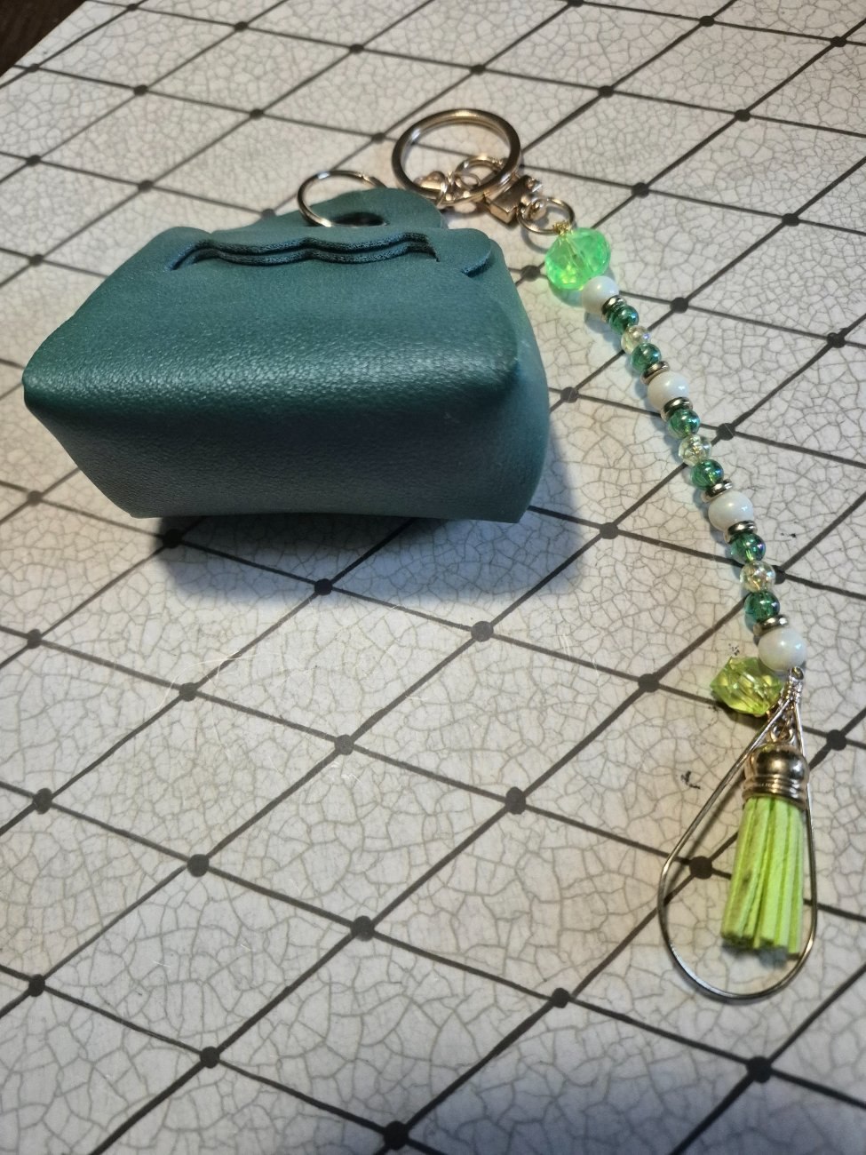 Mini heart purse  keychain