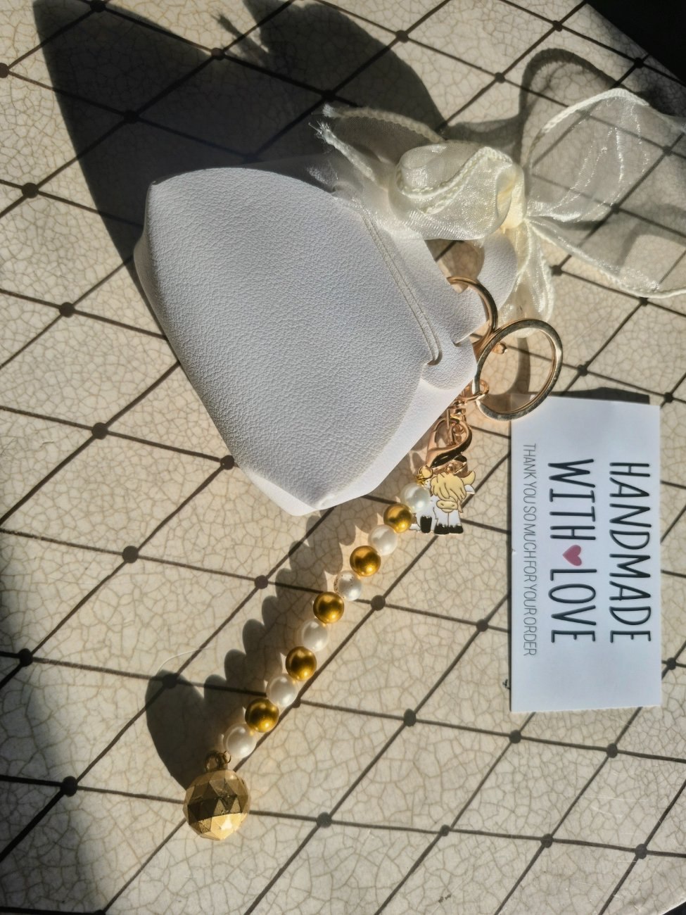 Mini  bow purse keychain