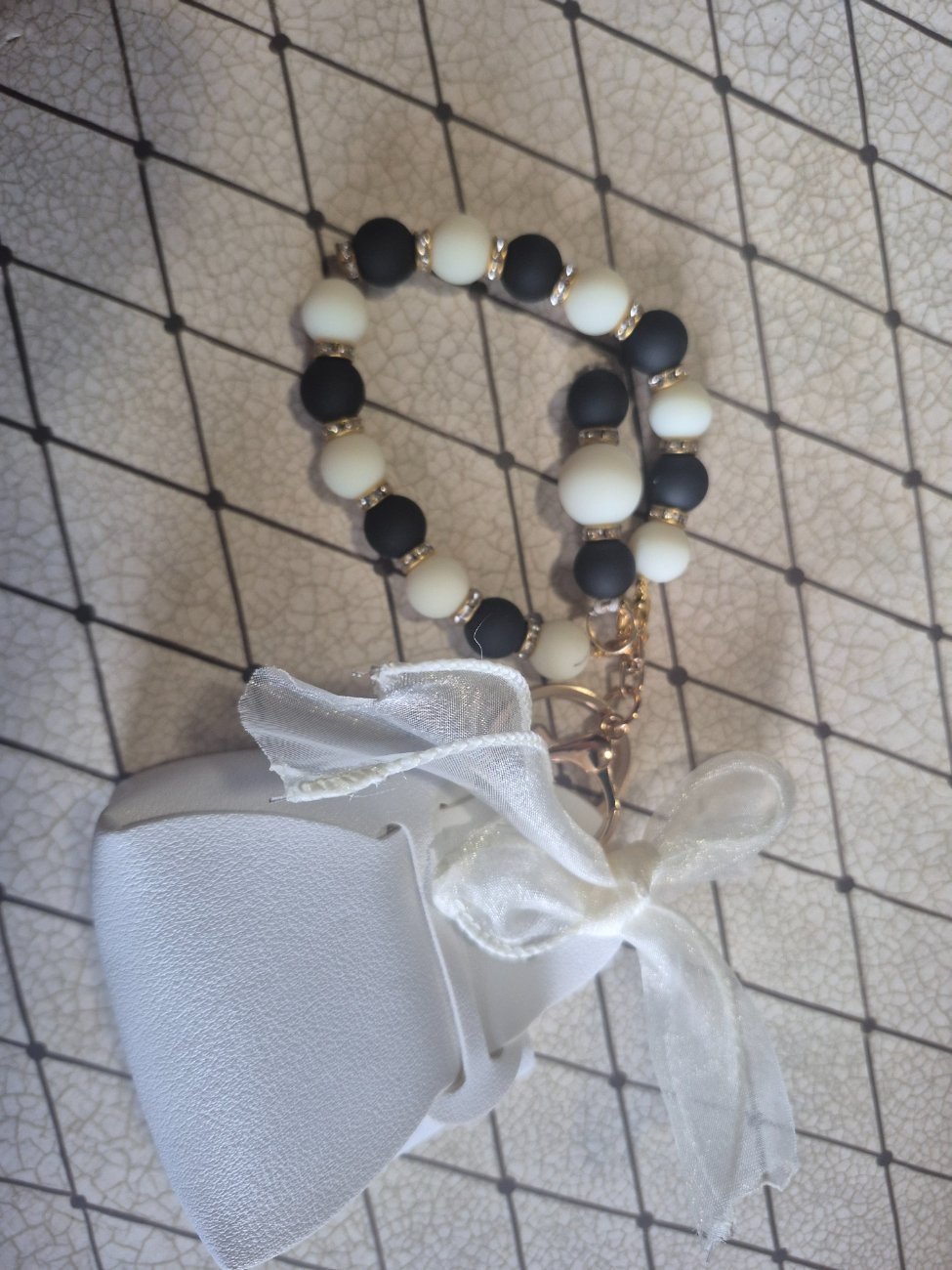 Mini bow purse  keychain
