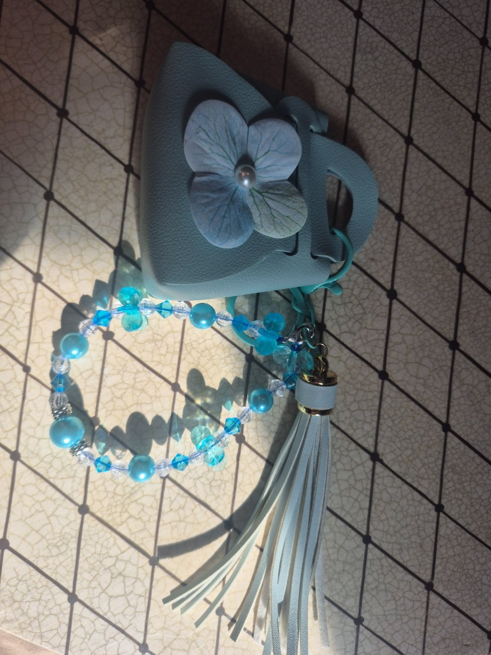 Mini clutch purse  keychain