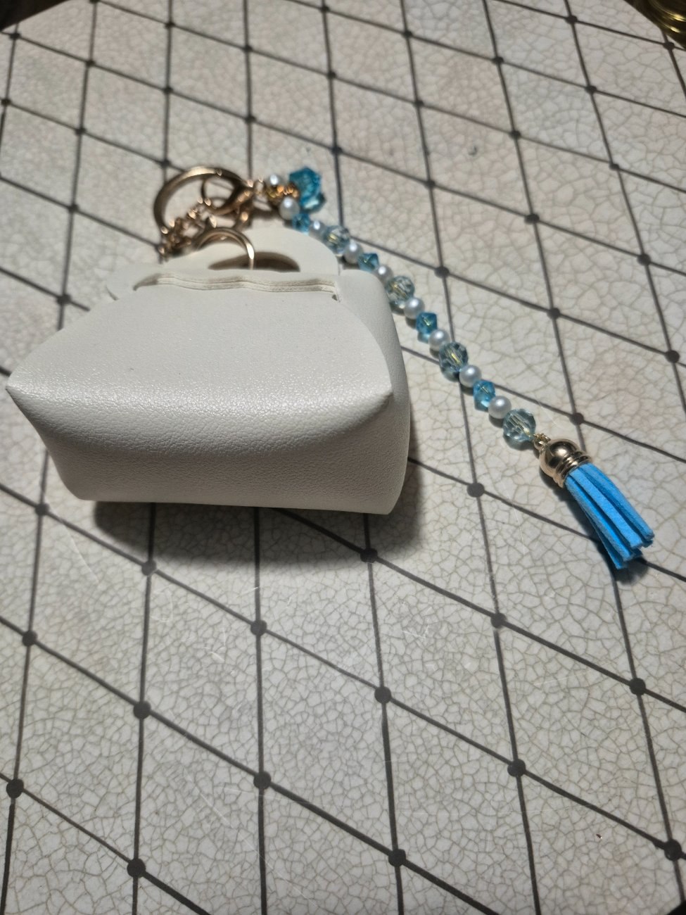 Mini  heart   purse keychain