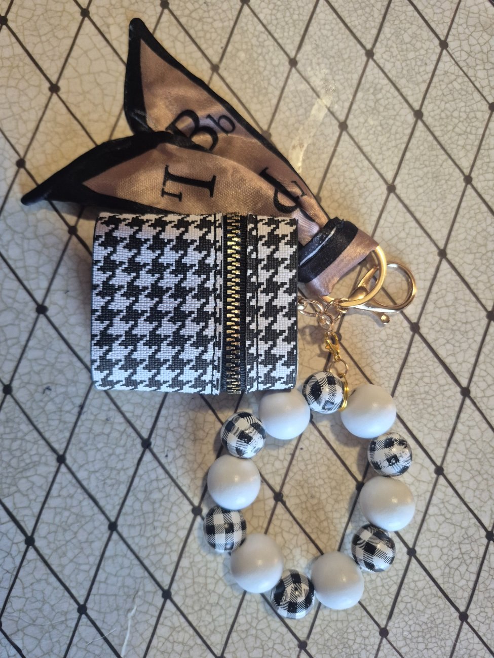 Mini  leather barrel purse  keychain