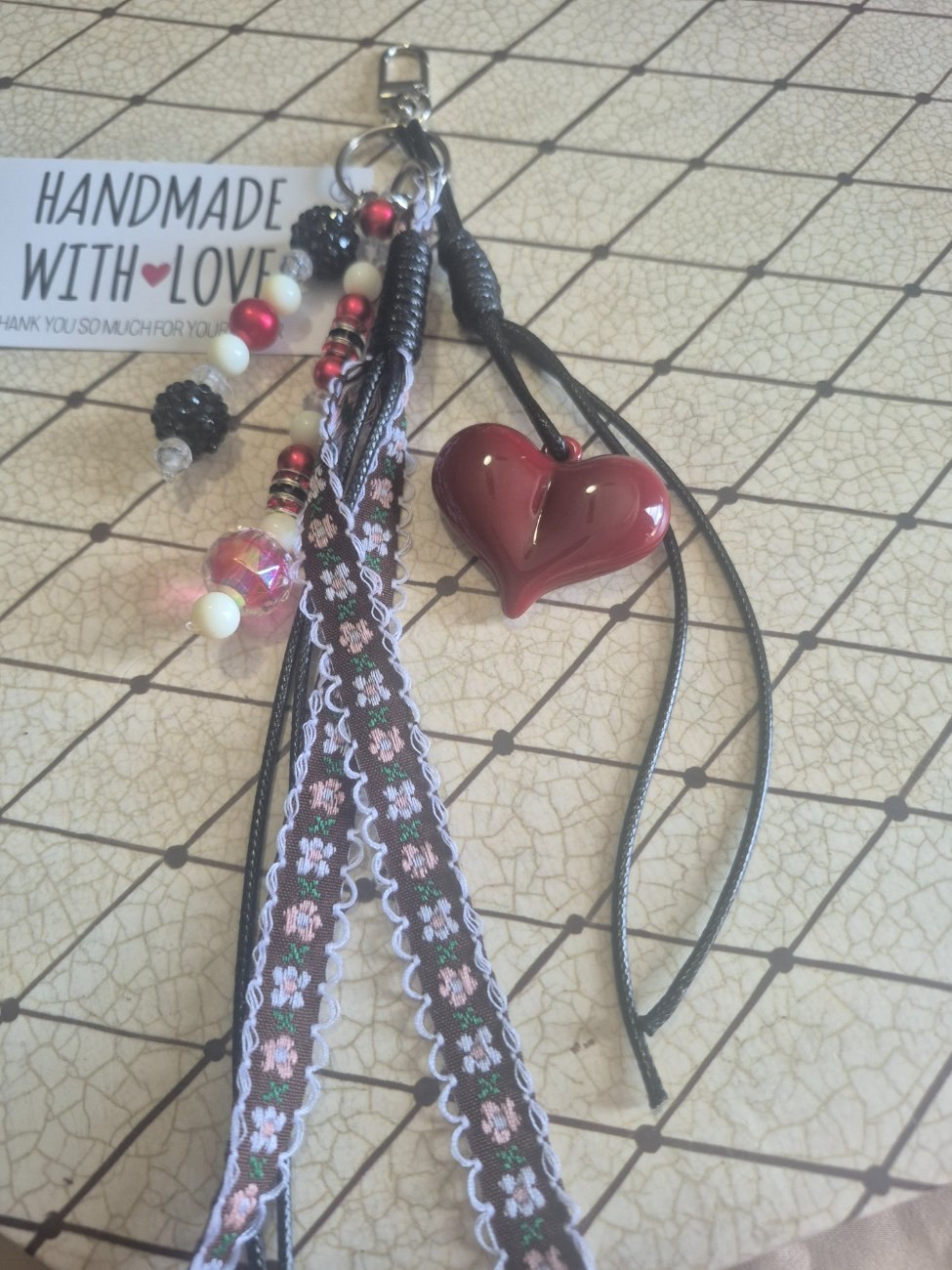 Ribbon style keychain