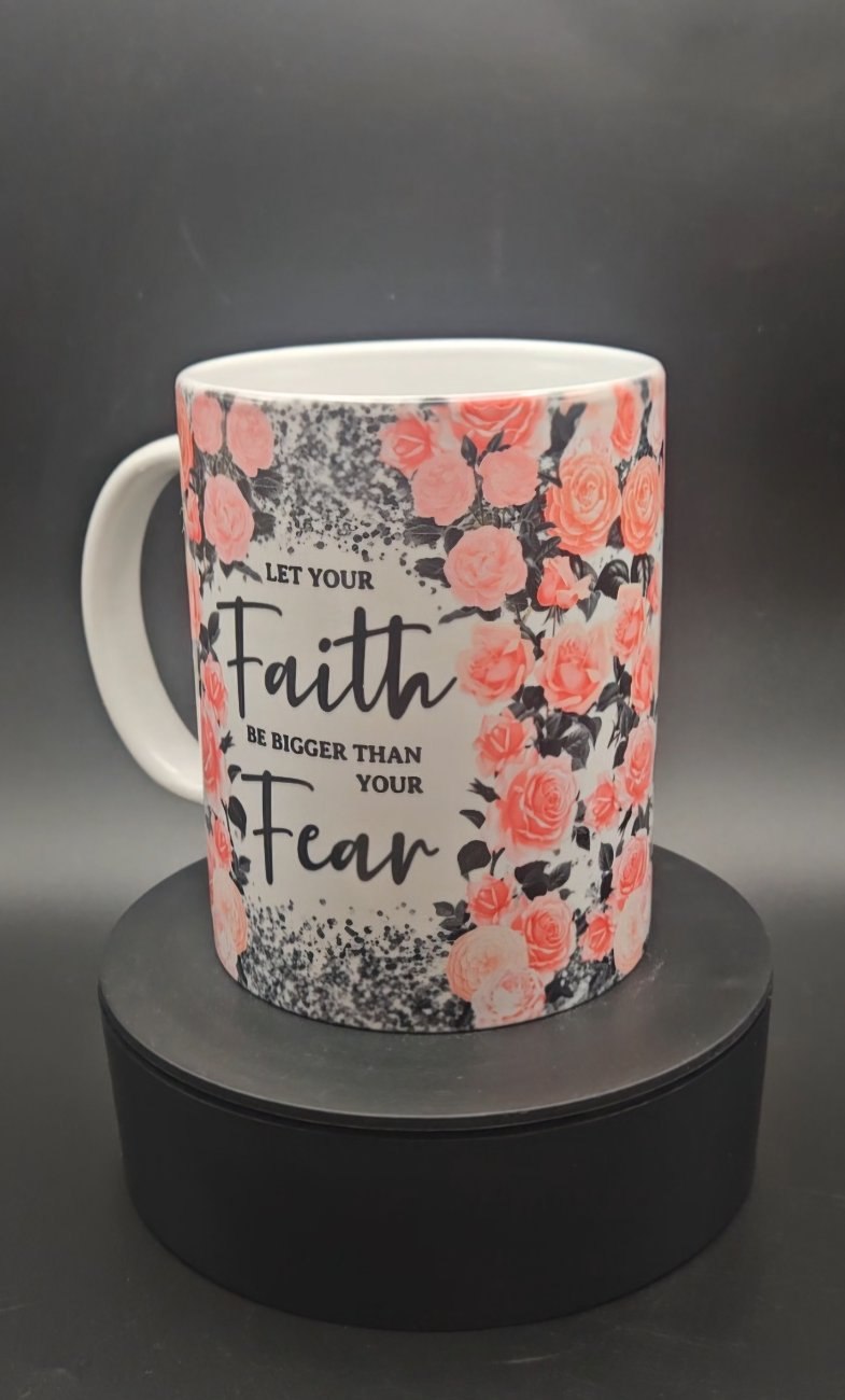 15oz Ceramic Faith Mug - Inspirational Christian Coffee Mug