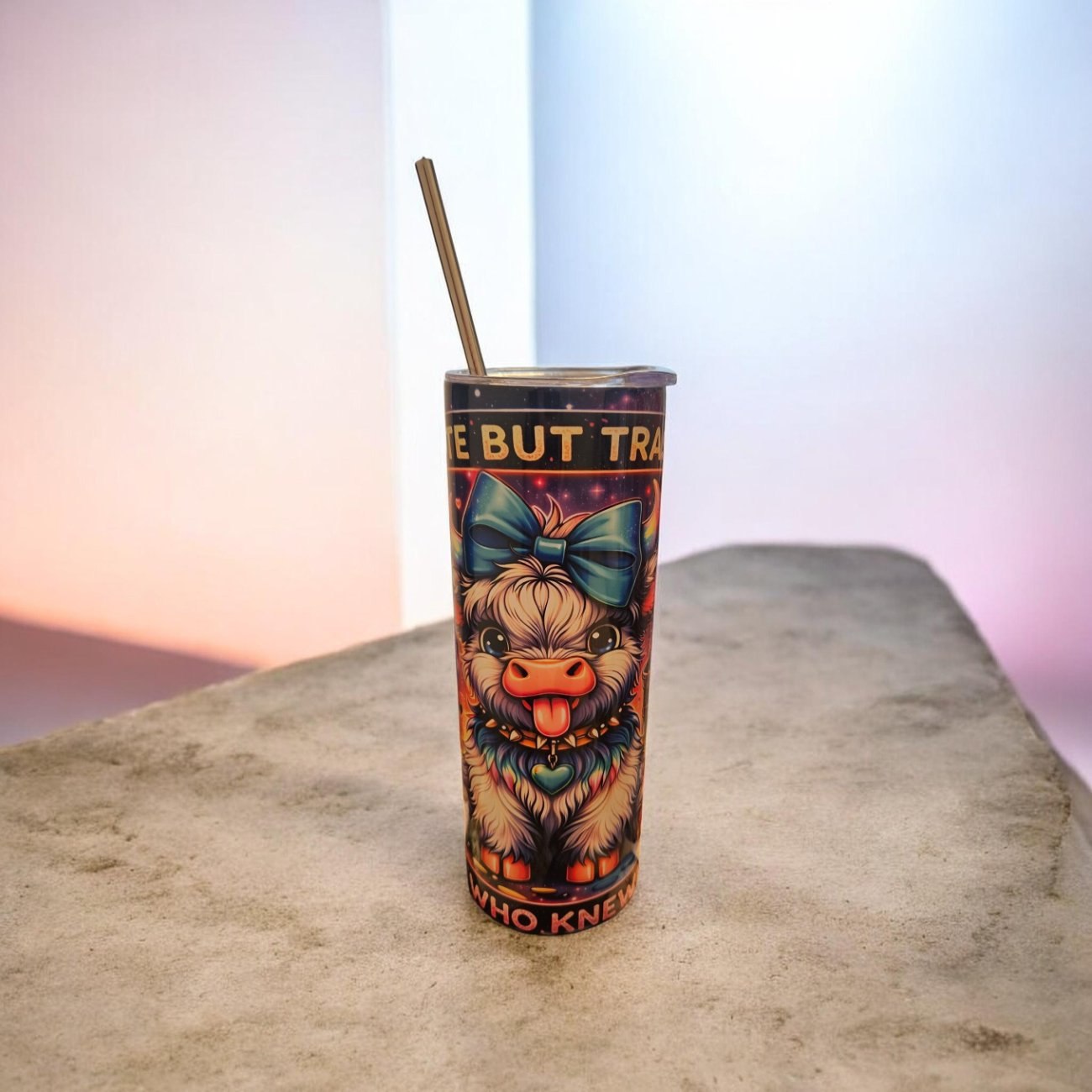 20oz Insulated Highland Cow Tumbler