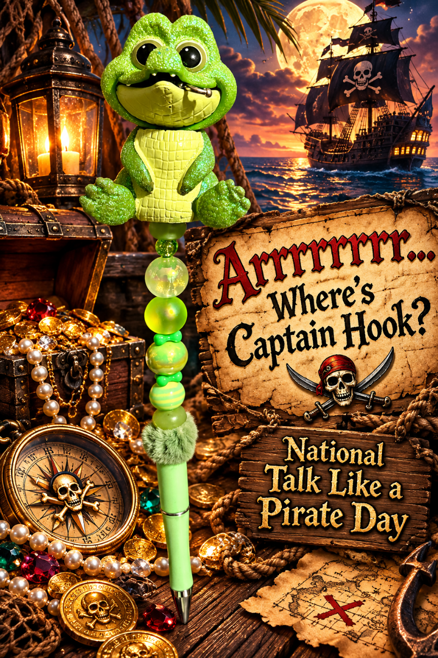 Where’s Captain Hook? Beaded Pen