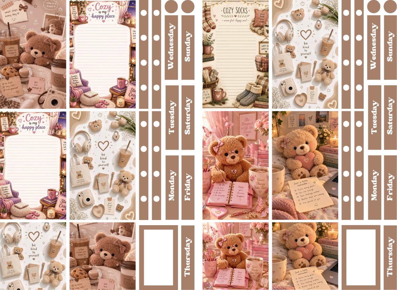 Digital planner stickers