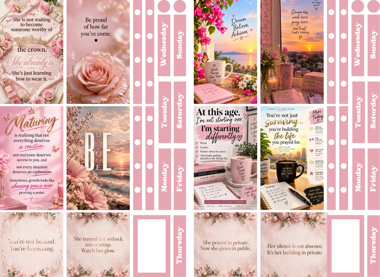 Digital planner stickers
