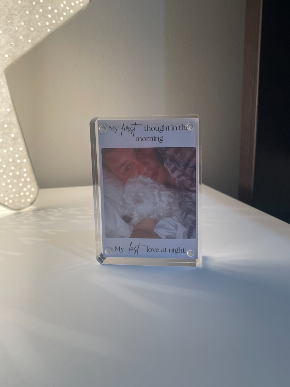 “First & Last” Bedside Memorial Block