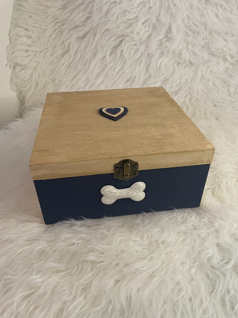 “Forever Loved” Wooden Pet Treasure Box