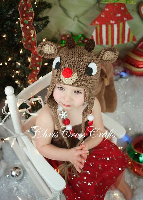 Rudolph the Red Nose Reindeer Hat/Beanie